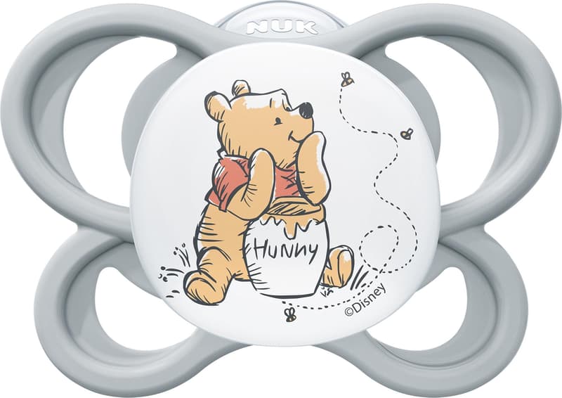 NUK pacifier Perfect Match AIR DISNEY Winnie the Pooh GREY 0-6m 1/BOX