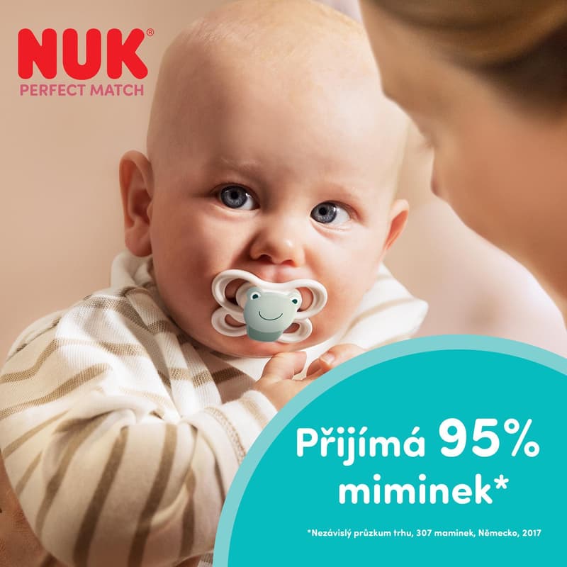 NUK pacifier Perfect Match AIR DISNEY Winnie the Pooh GREY 0-6m 1/BOX