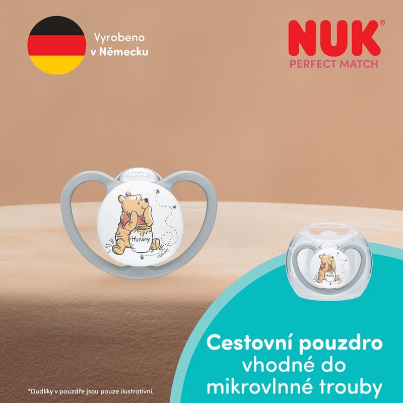 Nuk Perfect Match Air Disney Medvídek Pú dudlík 6–18 měsíců