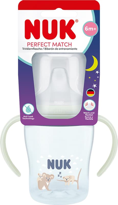 Nuk Perfect Match láhev na učení svítící ve tmě, koala 150 ml