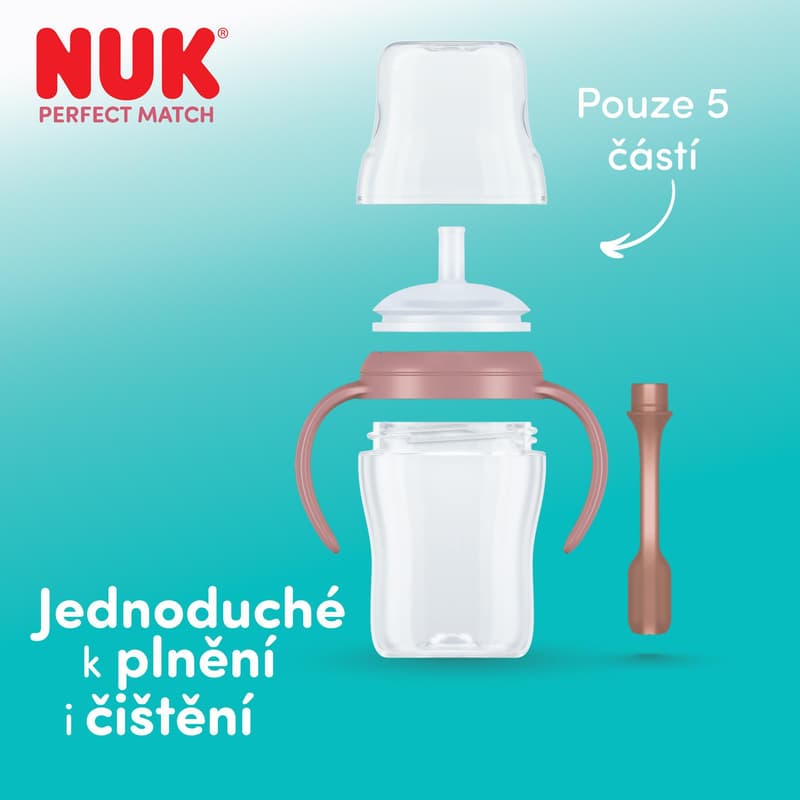 NUK learning bottle Perfect Match straw PENGU 150 ml