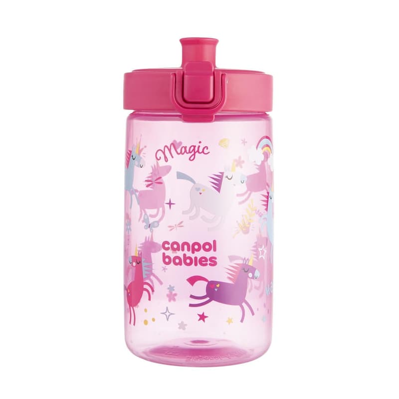 Canpol babies Water bottle for children 2,5y+ JUNIOR pink