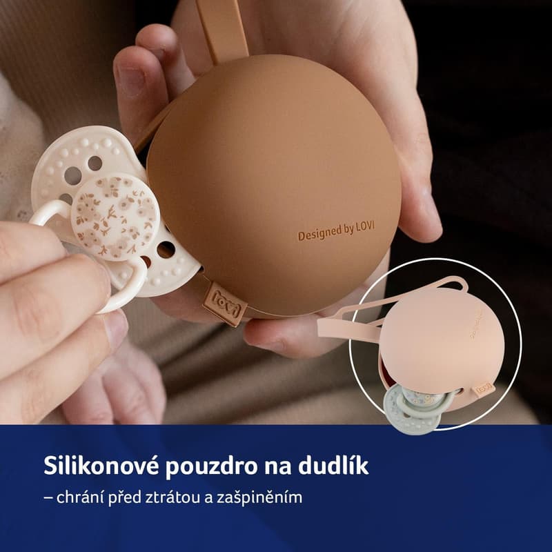 LOVI Nude silikonové pouzdro na dudlík