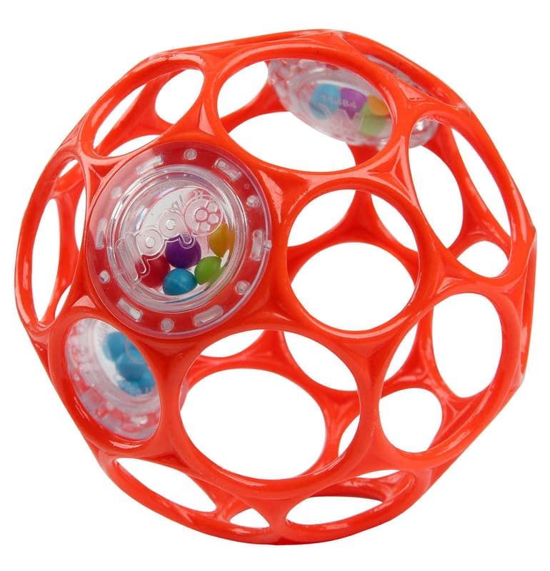 Oball Rattle toy 10 cm, orange 0m+