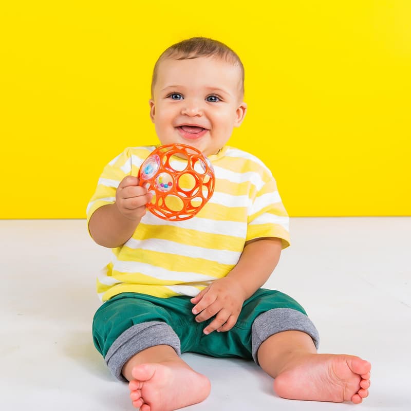 Oball Rattle toy 10 cm, orange 0m+