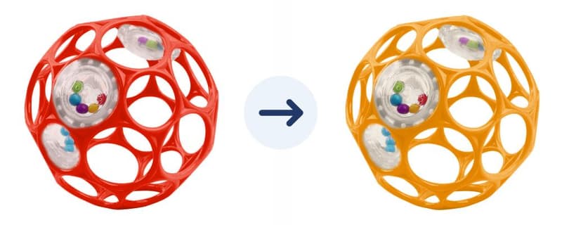 Oball Rattle chrastítko oranžové