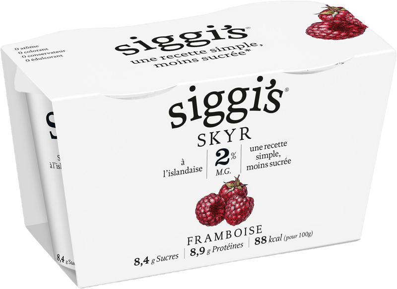 SIGGI'S SKYR 2% MALINA 2X140g