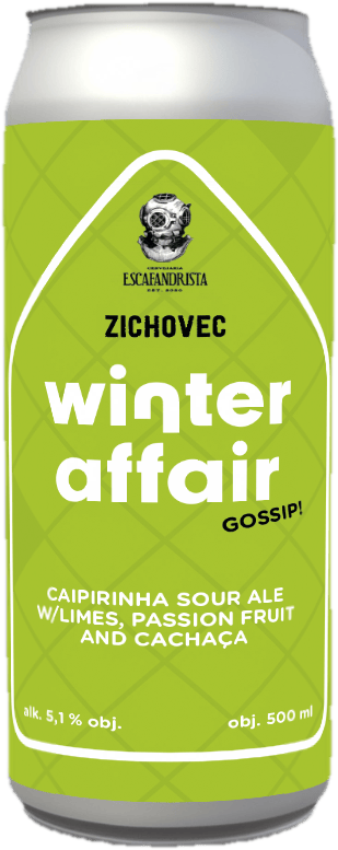 Zichovec Winter Affair Gossip Brewery Escafandrista Caipirinha Sour 12 can