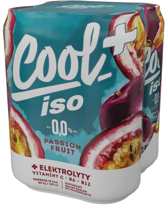 Cool+ ISO Passion Fruit nealkoholické 4×0,5 l plech