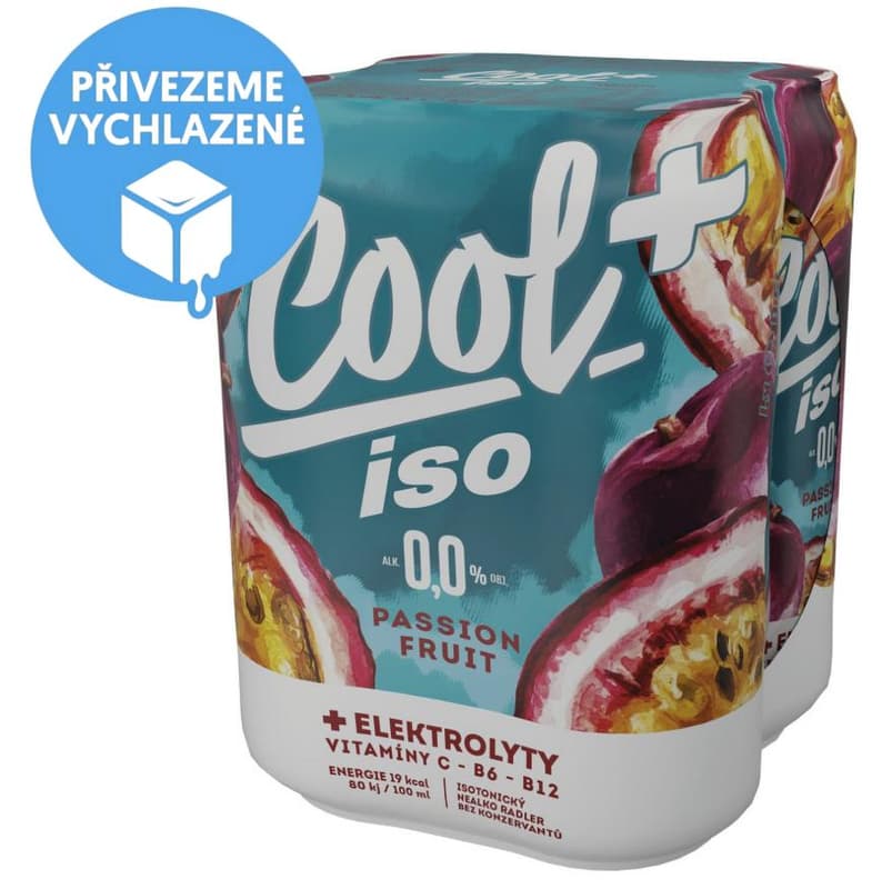 Cool+ ISO Passion Fruit nealkoholické 4×0,5 l plech