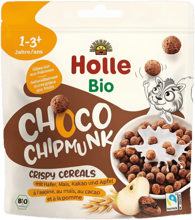 Holle bio choco chipmunks 125 g