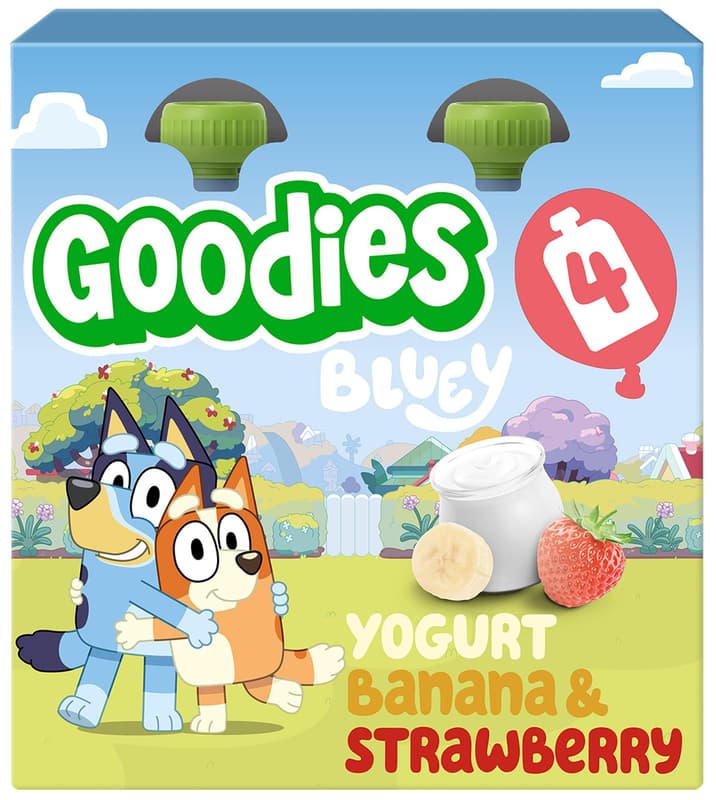 Goodies Kapsička Bluey jogurt, banán a jahoda 4×100 g