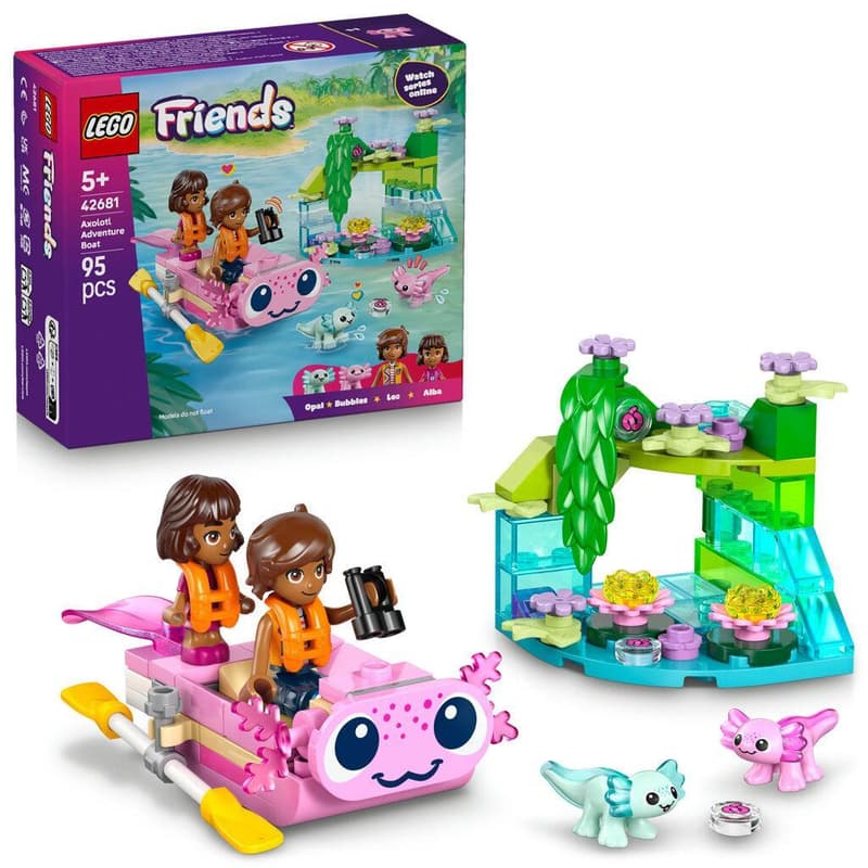 LEGO® Friends 42681 Dobrodružný člun s axolotly