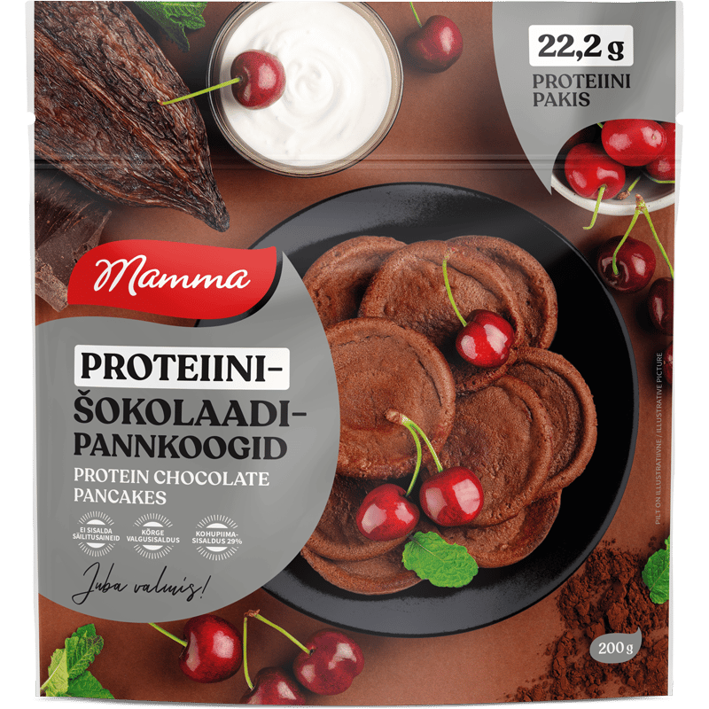 Mamma High-protein chocolate curd pancakes