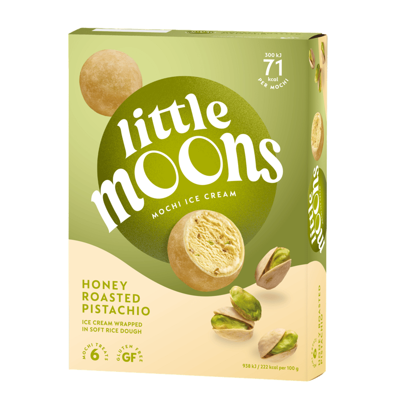 Little Moons Mochi se zmrzlinou s příchutí pražených pistácií na medu