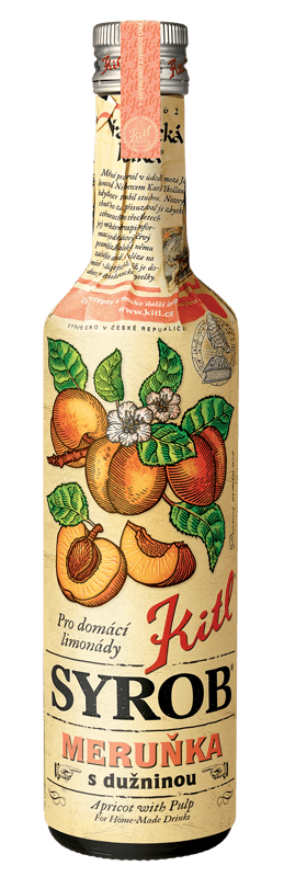 Kitl Apricot Syrup with Pulp glass
