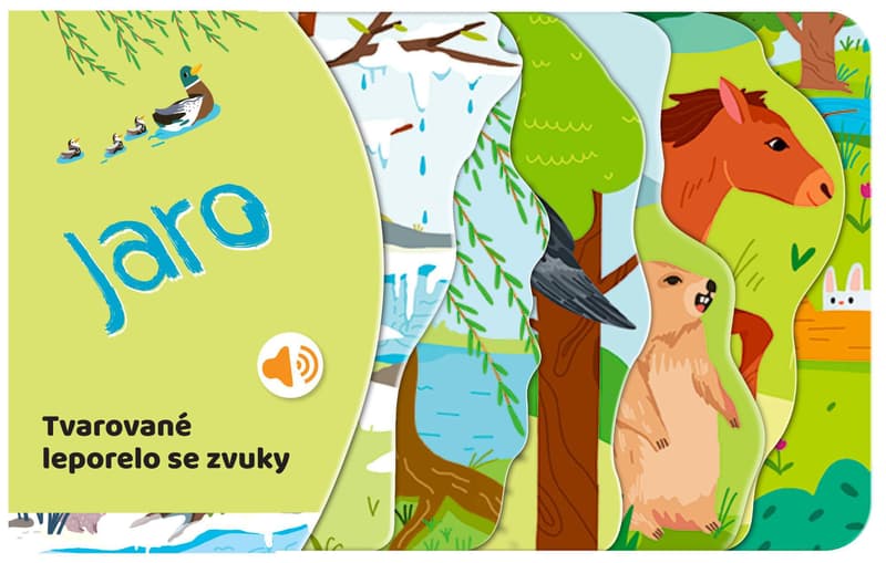 Svojtka Tvarované leporelo se zvuky Jaro