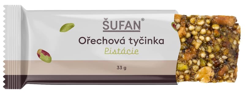 Šufan Ořechová tyčinka Pistácie