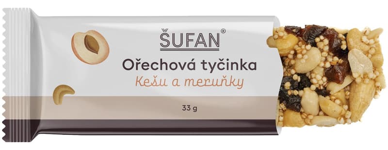 Šufan Nut Bar Cashew Apricot