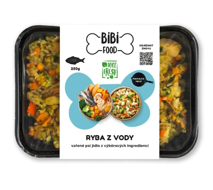 BiBi Food Fish from water – cooked dog food