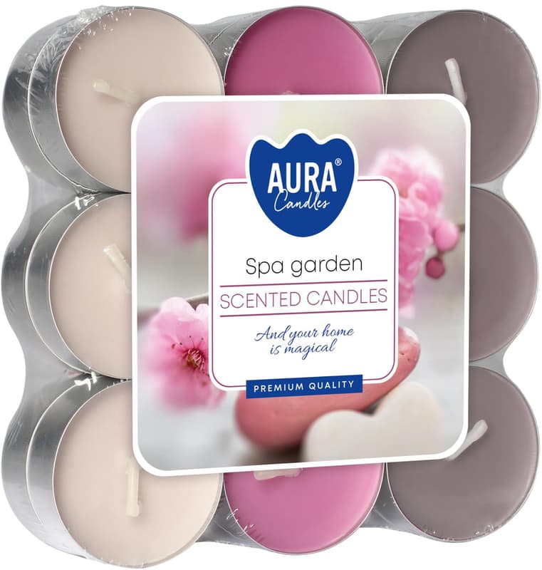 Aura Candles Spa Garden čajové vonné svíčky