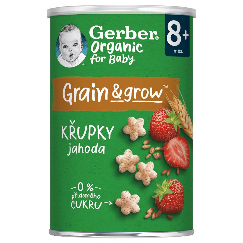 Gerber Organic BIO Křupky jahodové