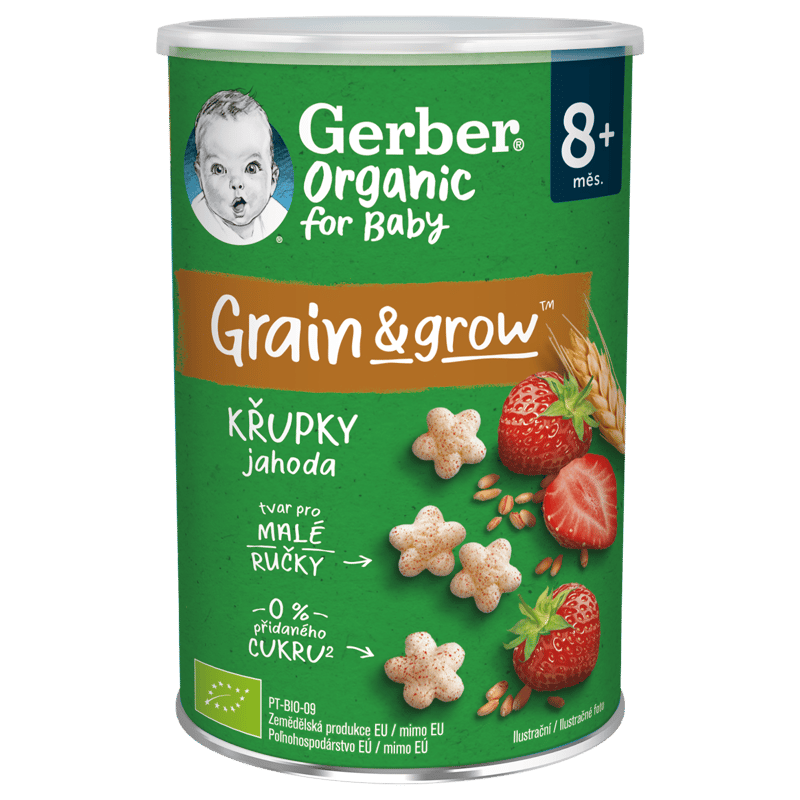 Gerber Organic BIO Křupky jahodové