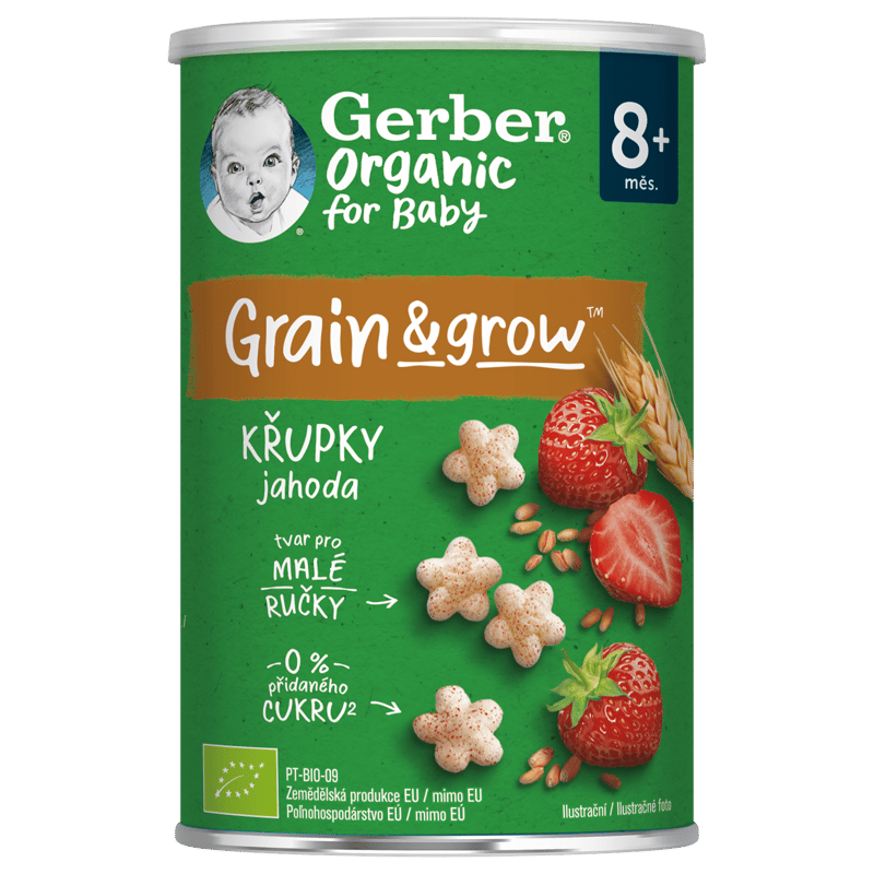 Gerber Organic BIO Křupky jahodové