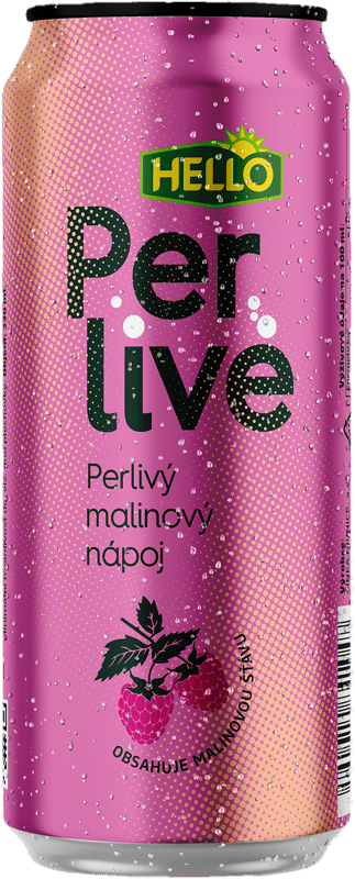 Hello Sparkling raspberry can