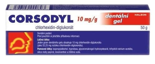 CORSODYL 10MG/G Dentální gel 1X50G
