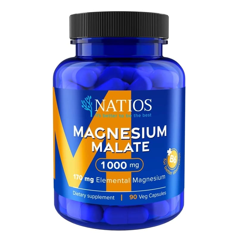 NATIOS Magnesium Malate 1000mg + B6 cps.90