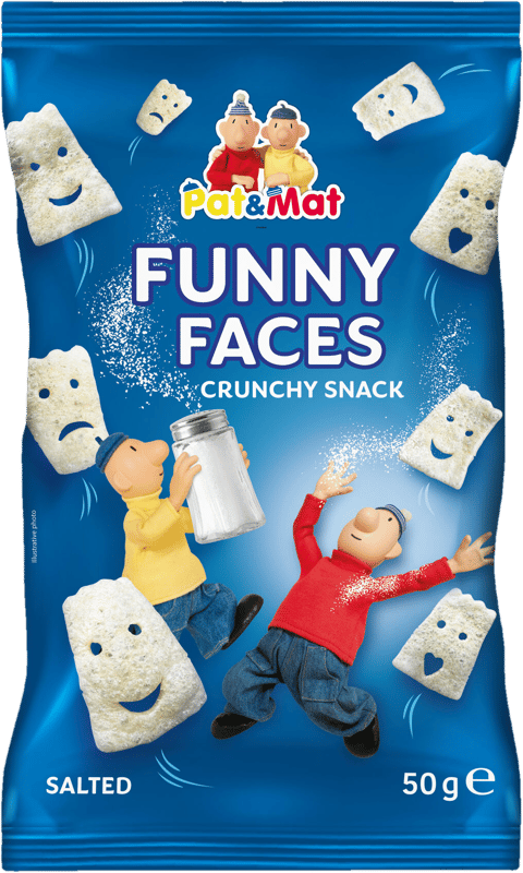 Snack Pat a Mat - FUNNY FACES salt