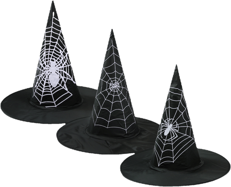 Luma Klobouk čarodějnický s bílým potiskem