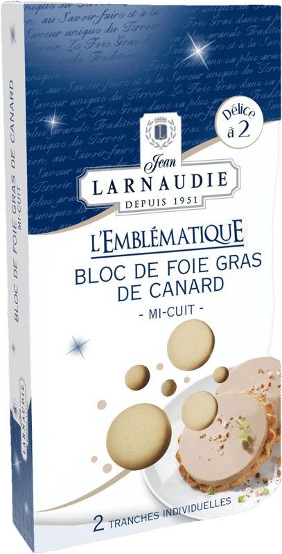 Jean Larnaudie Kachní Foie Gras Blok Duo