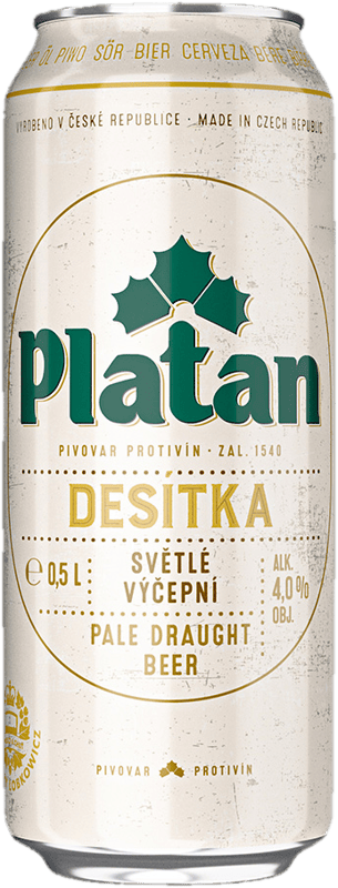 Platan Desítka světlé výčepní plech