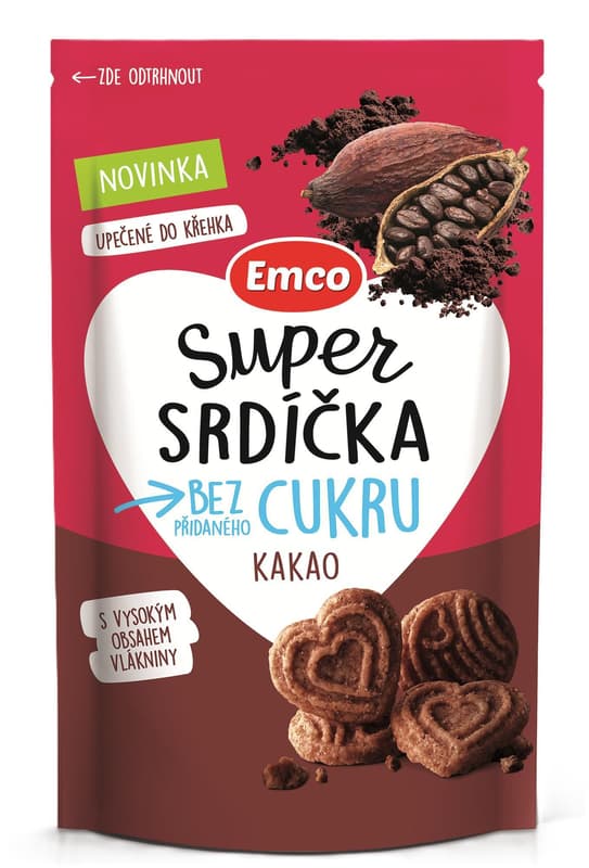 Emco Super srdíčka kakao