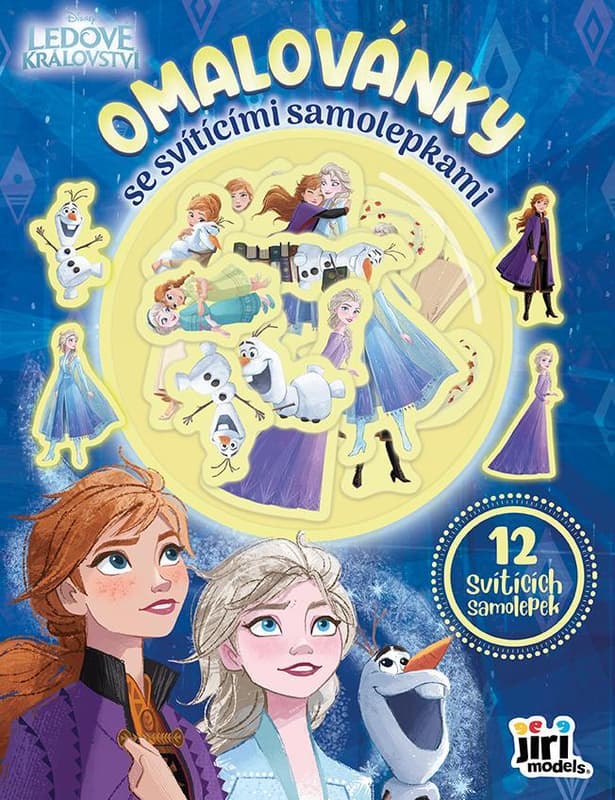 JIRI MODELS Coloring book with glowing stickers Frozen