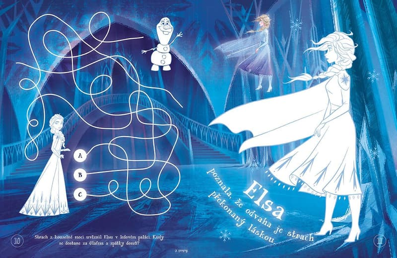 JIRI MODELS Coloring book with glowing stickers Frozen