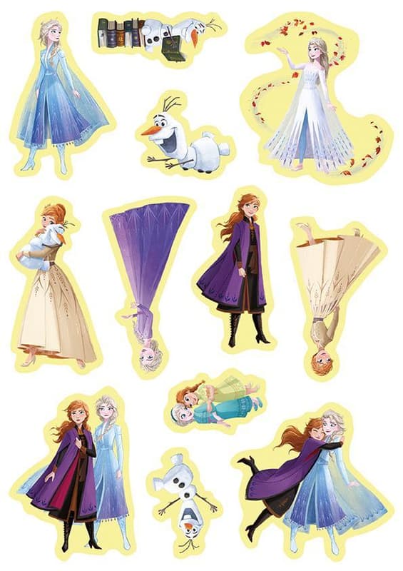 JIRI MODELS Coloring book with glowing stickers Frozen