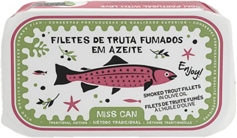 Miss Can Uzené pstruží filety v olivovém oleji