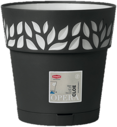 CLOE self-watering plastic planter cover 15 x 15 cm