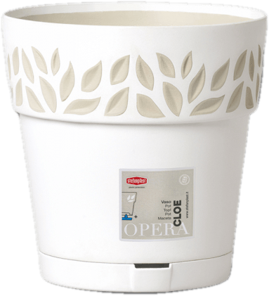 CLOE self-watering plastic flower pot cover 15 x 15 cm