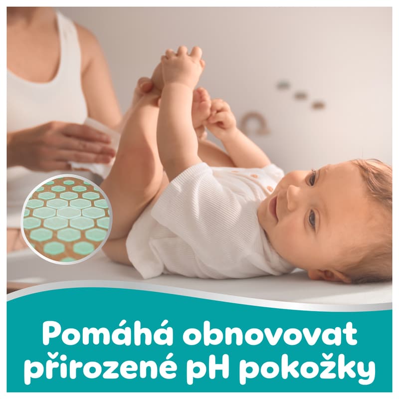 Pampers 99 % vody dětské čisticí ubrousky 9×60 ks