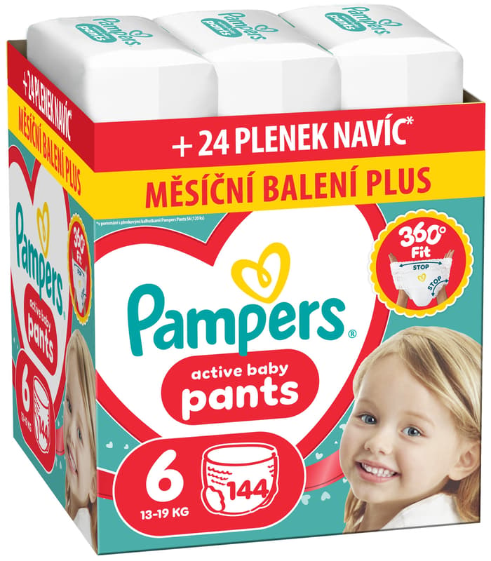 Pampers Active Baby plenkové kalhotky 6 (13–19 kg)