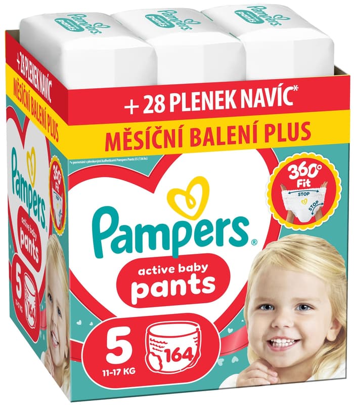 Pampers Active Baby plenkové kalhotky 5 (11–17 kg)