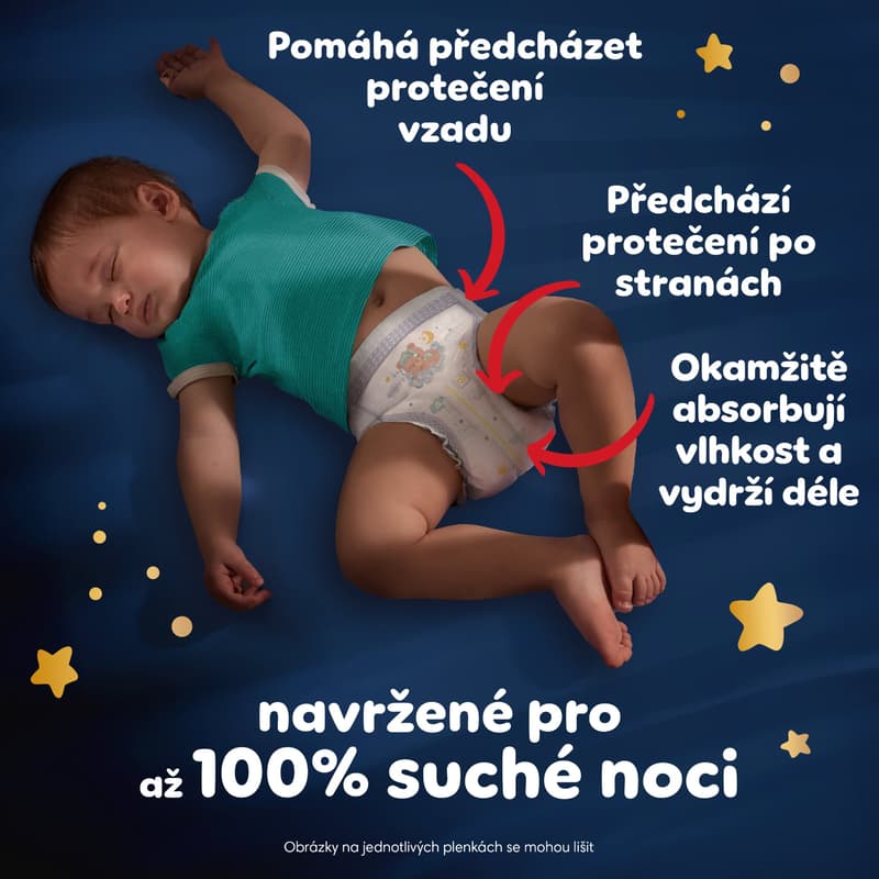 Pampers Pants Night plenkové kalhotky 6 (13–19 kg)