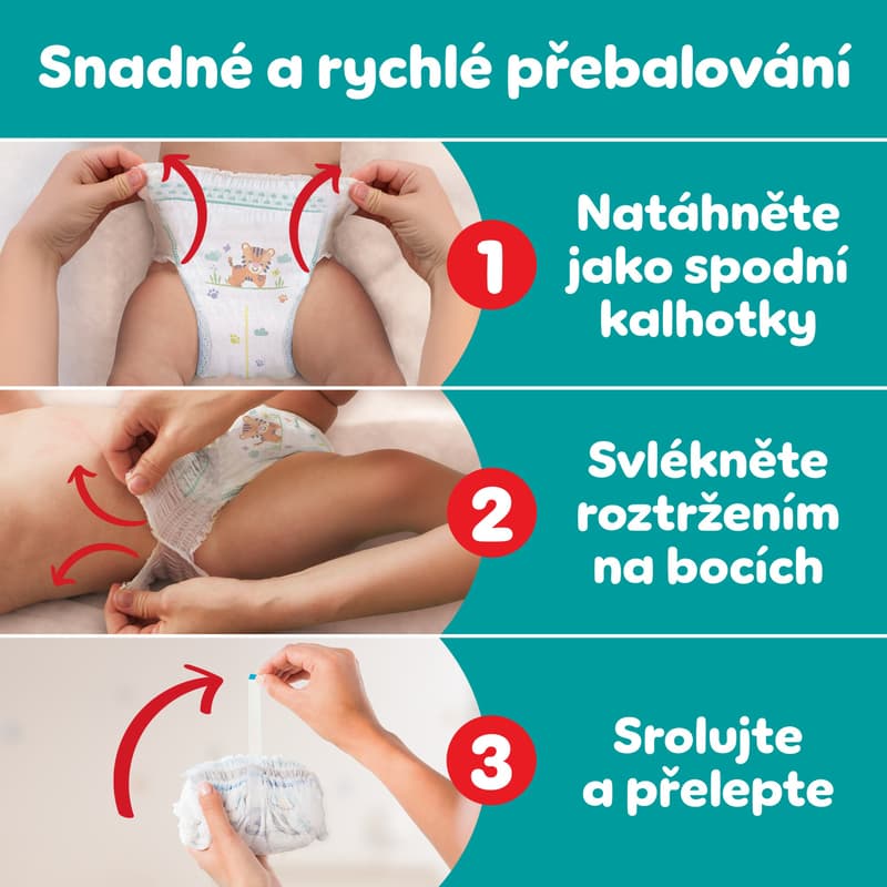 Pampers Active Baby plenkové kalhotky 4 (9–15 kg)