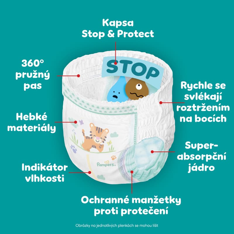 Pampers Active Baby plenkové kalhotky 4 (9–15 kg)