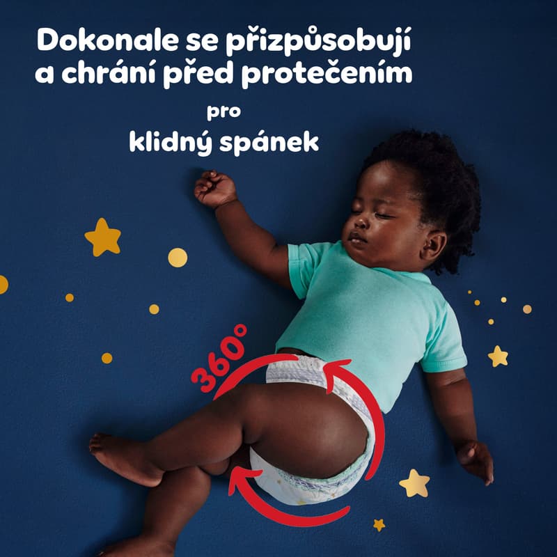 Pampers Night Nappy Pants Size 5, 92 Nappies, 11kg-17kg