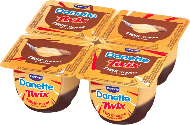 Danette Dezert s příchutí Twix (4×115 g)